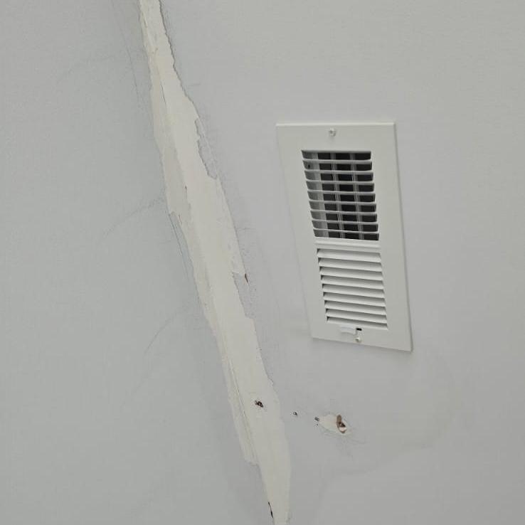 ceiling vent before